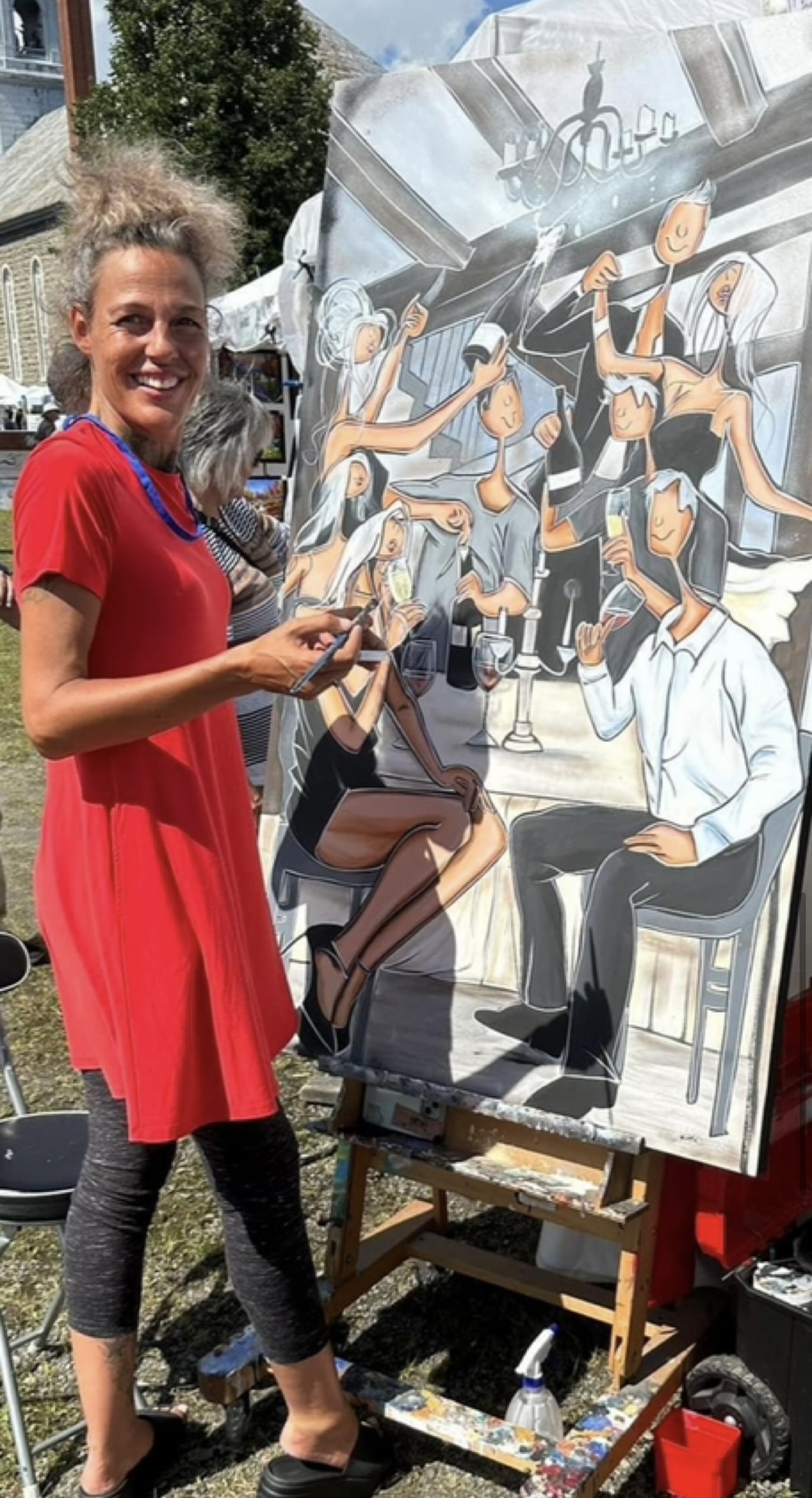 Le présidente d'honneur Linda Isabelle